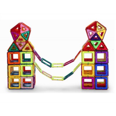 Amazon hot sale Children's educational magnetic tiles toys magna tiles